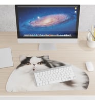Mustard Fat Cat Mousepad