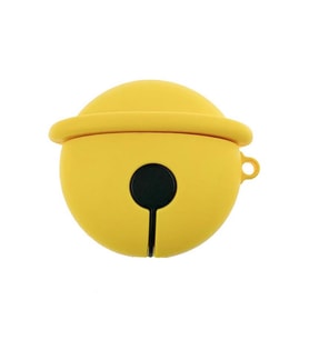 BİPOWER BİPOWER Airpods 1-2. Nesil Uyumlu Kılıf Yuvarlak Zil Sarı