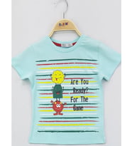 Toontoy Erkek Çocuk Are You Ready Bsk Tişört (Mint Yeşili)