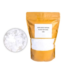 Tahtakale Toptancı Alman Fleke Yaprak Soya Parafini Soya Wax (1 KG)