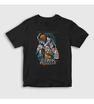 Presmono Unisex Çocuk Siyah Poster Wednesday Addams Family Addams Ailesi T-Shirt 365932tt