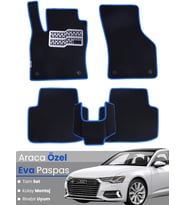 AUDİ A6 SEDAN (2019-2025) Uyumlu EVA Paspas Tam Set–Araca Özel,Su Geçirmez,Kolay Montaj