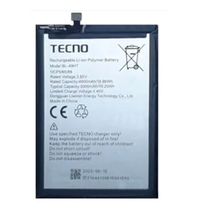Tkgz Tecno Spark 6 Uyumlu Pil Sıfır - Servis