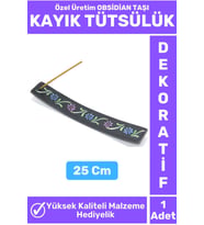 Özel Yüksek Kalite Dekoratif Hediyelik Yoga Chakra Meditasyon Pozitif Enerji OBSİDİAN TAŞI Tütsülük