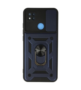 Xiaomi Redmi 9c Kılıf Pars Lens Yüzüklü Silikon - Lacivert