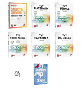 TYT Genel Matematik Türkçe Sosyal Paragraf Dil Bilgisi Simülasyon Deneme
