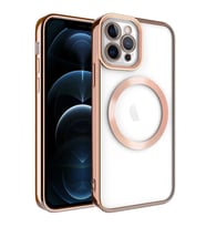 Apple iPhone 11 Pro Max Kılıf Magsafe Zore Setro Silikon Kılıf (Rose)