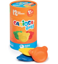 Carioca Teddy Bebek Crayons 12'Li +1 Yaş