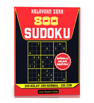 Kolaydan ZORA 800 Sudoku Spiralli Büyük BOY Kitabı (Cevaplarıyla)