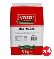 Yazar Maş Fasulye 5 Kg x 4 Paket