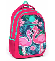 Yaygan Kids Pembe Yeşil Flamingo Kız Çocuk İlk ve Orta Okul Çantası