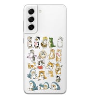 Samsung Galaxy S22 Uyumlu Kediler Tasarımlı Şeffaf Telefon Kılıfı
