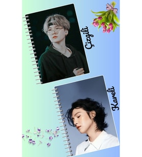 Suga bts defter seti 2 adet A4 boyutu 21*30 çizgili + kareli 60 syf