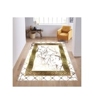 Rovigo Home Dijital Baskı Yıkanabilir Kaymaz Taban Salon Halısı RVG1883-SM98 (Beyaz)