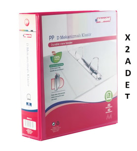 Bigpoint 2D Mekanizmalı Klasör 7 cm Açık Kırmızı x 2 Adet