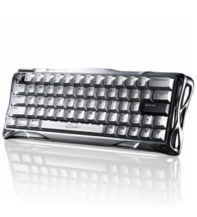 GravaStar Mercury V60 Pro Manyetik Switch Gaming Klavye, Kablolu, İngilizce Q, Chrome Silver (Gümüş)
