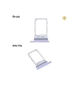 Samsung Z Flip 4 Sim İç Yuvası Tekli Mor Sim yuvası sim tepsisi sim aparatı yeni sim yuvası tekli sim tepsisi sim çekmecesi