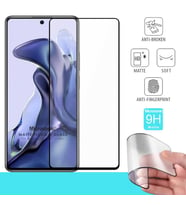 Microsonic Xiaomi Mi 11T Pro Seramik Matte Flexible Ekran Koruyucu Siyah
