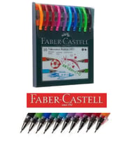 Renkli Tükenmez Kalem Iğne Uçlu 10 Renk Faber Castel Tükenmez Kalem 1425 10 Renk Faber 1 Paket