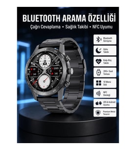 Mey İthalat® Çağrı Cevaplama Sesli Asistan Çoklu Dil Desteği 5.0 Bluetooth Akıllı Saat