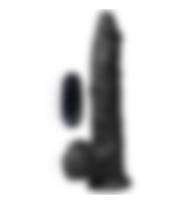 Dildo Series Siyah Hero 21 Cm 10 Modlu Titreşimli Realistik Penis
