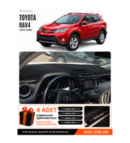 TOYOTA RAV4 (2013-2018) Uyumlu Torpido Örtüsü Torpido Kılıfı - Siyah