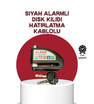 Güvenlik Sensörlü Alarmlı Disk Kilidi Motosiklet ve Bisiklet İçin