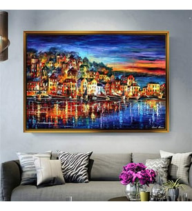 Altın Çerçeveli dekoratif tablo l2001 (Gold)