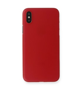 Apple İphone X Kılıf Pp Ultra İnce Kapak - Kırmızı