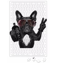 Bulldog Hangover Pug Köpek Puzzle 240 Parça Yapboz
