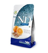 N&D Ocean Tahılsız Ringa Balıklı&Portakallı Yetişkin Kedi Maması 1,5 KG