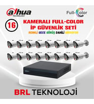 Dahua 16 Kameralı Full Color İp Güvenlik Kamera Seti