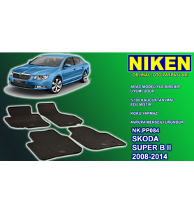 Skoda Superb paspas kauçuk oem germany 2008-2015 NİKEN (Siyah)