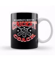 World s Best Cricket Coach Awesome Cricketer Kupa Bardak Porselen