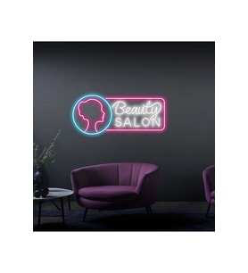 Beauty Salon Yazılı ve Şekilli Güzellik Salonlarına Özel Neon Tabela