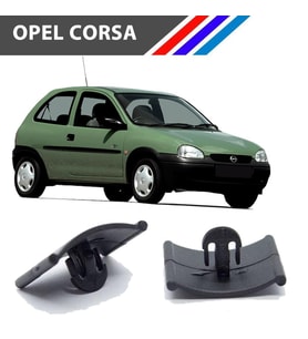 Opel Corsa A-B-C Kaput İzalatör Klipsi 15 Adetli Paket M1658-2