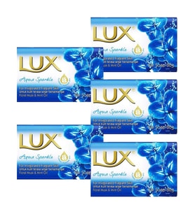 Lux 5 Ad  Lüx Sabun Mavi 80 Gr  Aqua Sparkle