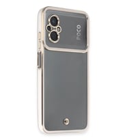 Poco M5 Kılıf Liva Lens Silikon - Beyaz