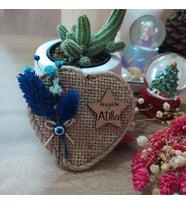 Kalp Şeklinde Söz-Nişan-Nikah-Kına-Bebek Hediyelik Hasır Magnet