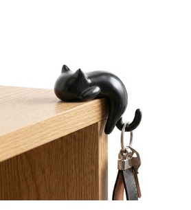 Sunup SN-29184 Kedi Figürlü Yapışkanlı Köşe Askılık