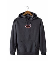 Erkek Füme Önü Kelebek Baskılı Kapüşonlu Sweatshirt 22K-5200322-6