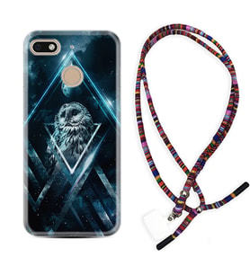 General Mobile GM8 Go GM9 GM20 Pro Plus Kılıf Boyun Asklı Rasta Silikon Old Owl 1649