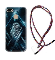 General Mobile GM8 Go GM9 GM20 Pro Plus Kılıf Boyun Asklı Rasta Silikon Old Owl 1649