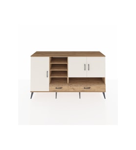 Kronos Konsol 8 Raflı 2 Çekmeceli 3 Kapaklı 176x59x99 Çam-Aytaşı/Çam
