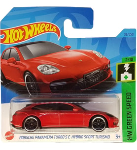 Hot Wheels - Porsche Panamera Turbo S E-Hybrid Sport Turismo - Hw Green Speed 2/10 - Hkh55 - Short C