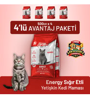 Sığır Etli Yetişkin Kedi Maması - 4 Adet