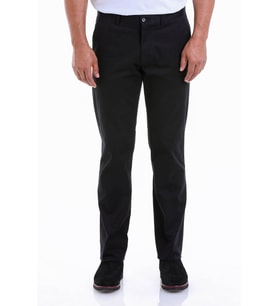 Hatemoğlu Siyah Regular Fit Yüksek Bel Düz Paça Basic Kanvas Pantolon (Siyah)