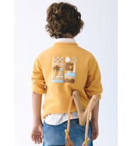 Mayoral Erkek Çocuk İki İplik Sweatshirt Sarı