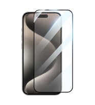 Apple iPhone 15 Pro Max Uyumlu HD Glossy Zore 3D Rak Screen Protector (Siyah)