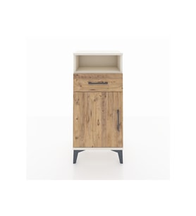 Arges Komodin 2 Raflı Tek Çekmeceli Tek Kapaklı 44x30x96 Aytaşı-Çam